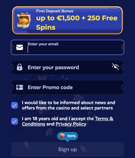 How to Register at ManekiSpin Casino